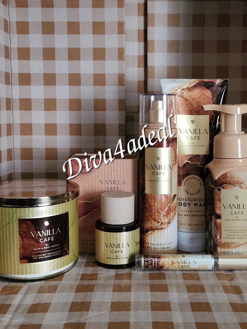 Bath & Body Works VANILLA CAFÉ 1.7 fl oz EDP 6PC Collection Bundle